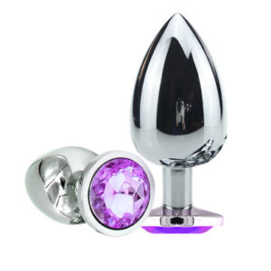 .PLUG DE ACERO SMALL CON STRASS COS060