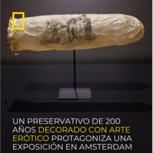 Preservativo de 200 años decorado