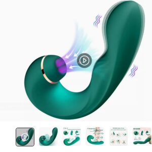 Vibrador multifunción con succionador clitoriano COS080