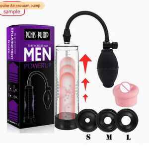 Bomba de vacío para aumento de pene, extensor con succión de aire y masturbador para hombres COS080