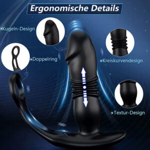Vibrador anal  y estimulador de próstata para  hombres COS080