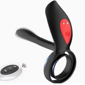 Anillo Peneano con vaina y vibro COS080