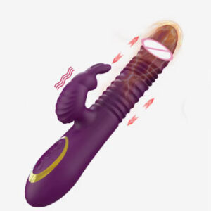 Vibrador de conejo de empuje   COS080